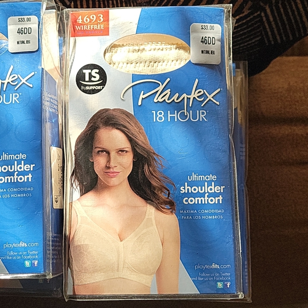 This listing is for 2 Playtex 18hr.